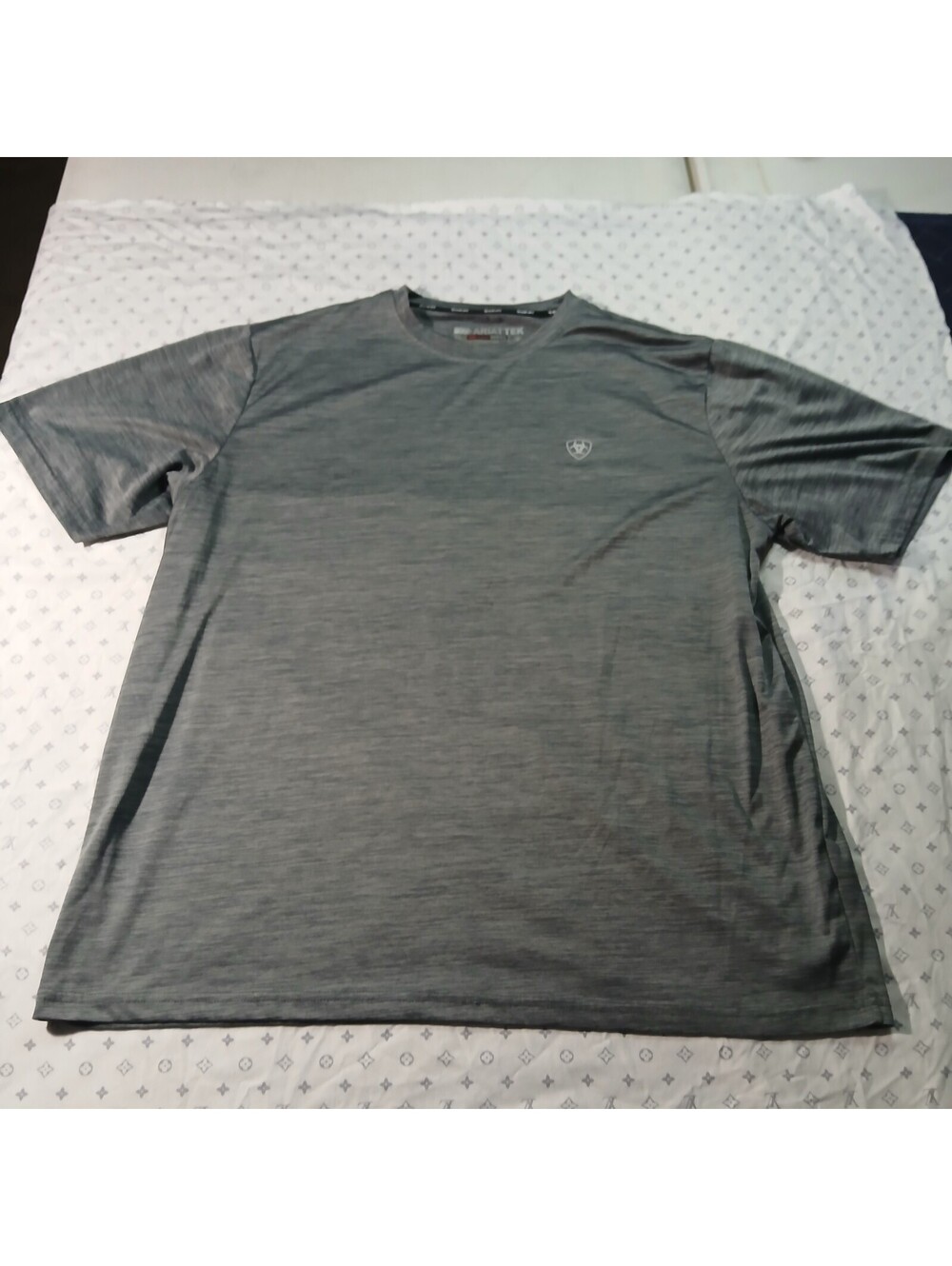 Ariat AriatTEK Heat Series Athletic T-Shirt Gray Short Sleeve Performance XL